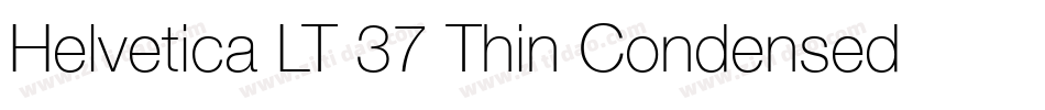 Helvetica LT 37 Thin Condensed字体转换